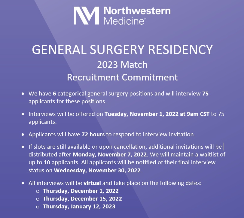 General Surgery Residency Program Department of Surgery Feinberg